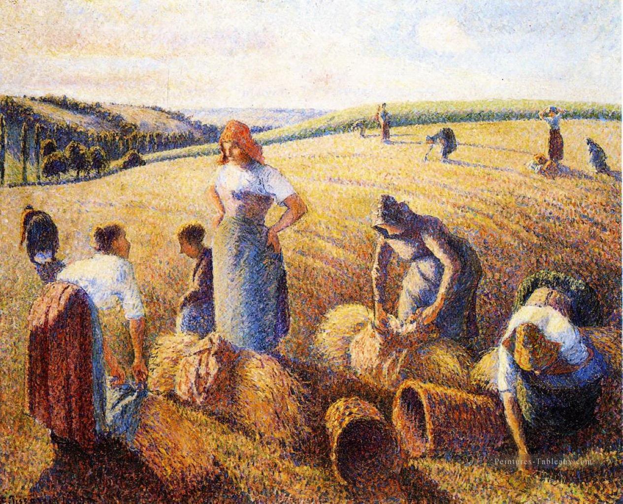 les glaneurs 1889 Camille Pissarro Peintures à l'huile